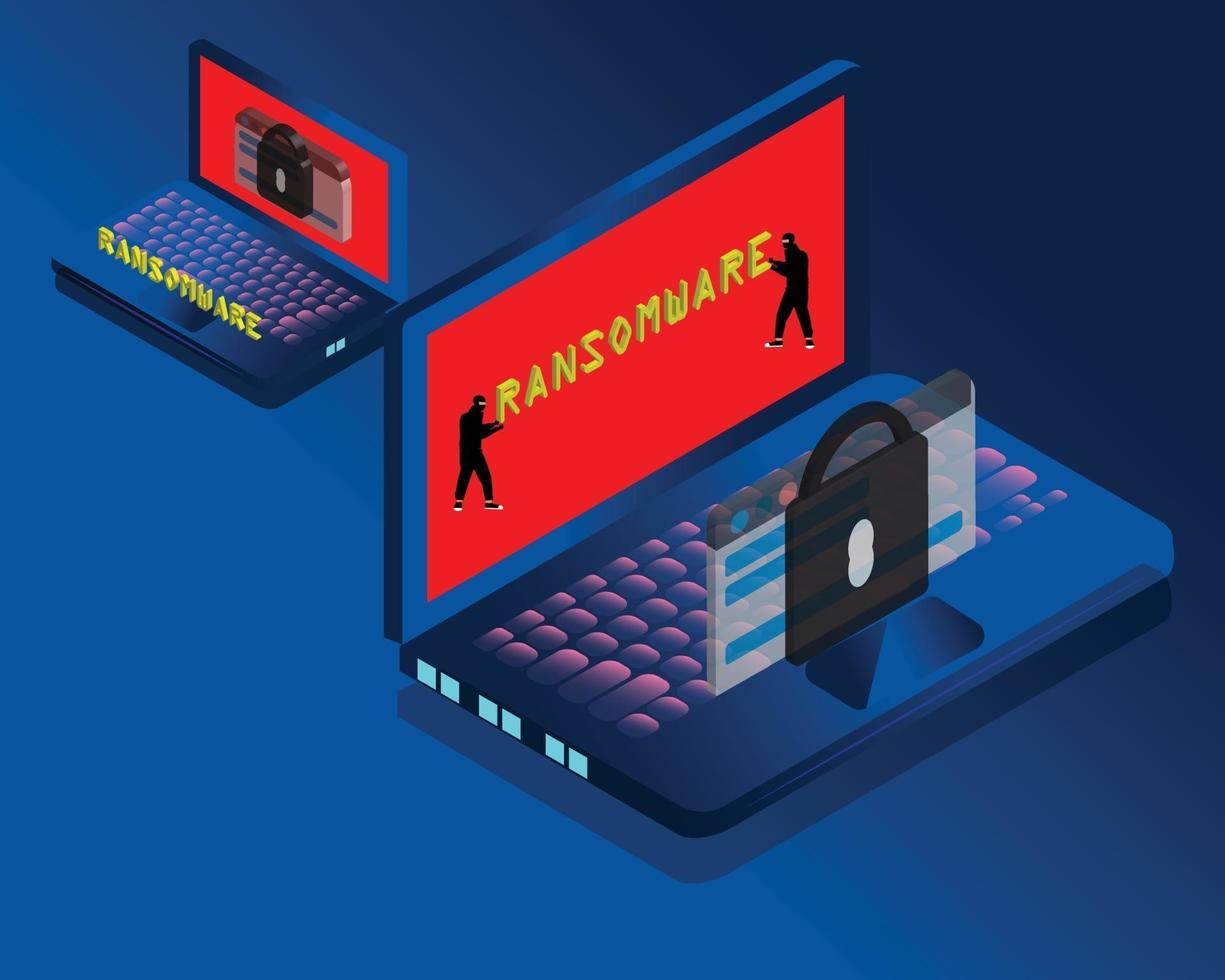 Betrug Betrug gefälschte Nachrichten Ransomware vektor