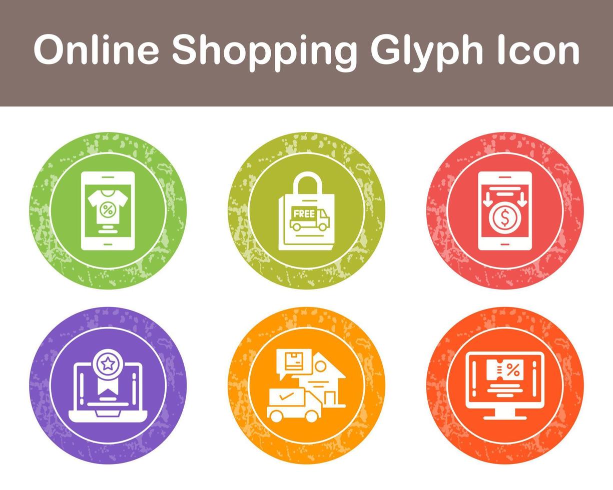 Online-Shopping-Vektor-Icon-Set vektor