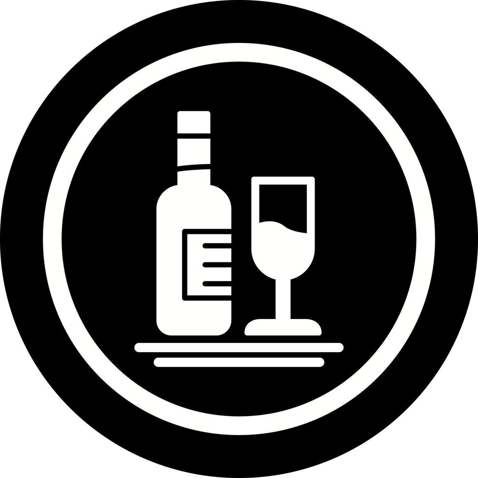 vit vin vektor ikon