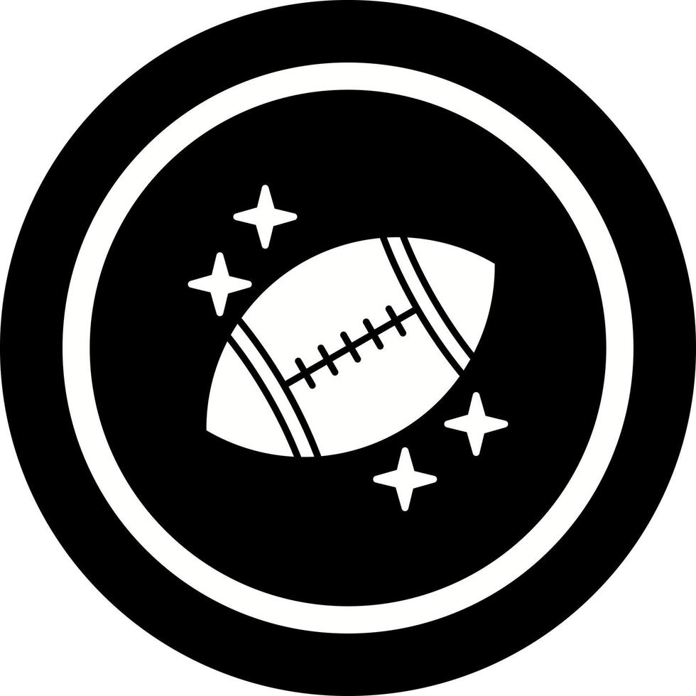 Rugby-Vektor-Symbol vektor