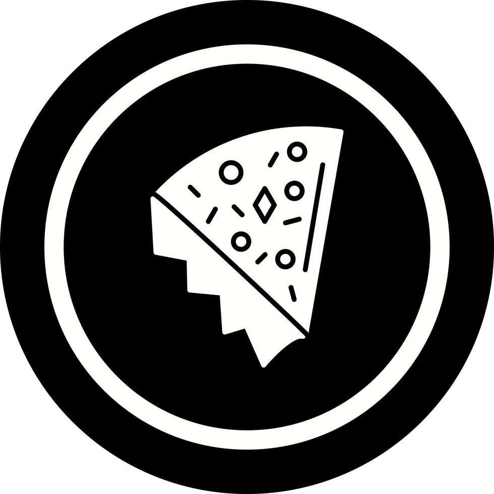 pizza skiva vektor ikon