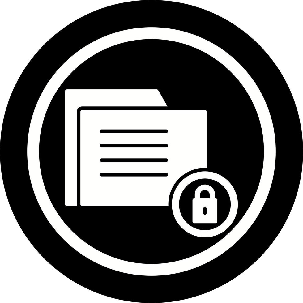 Daten Sicherheit einzigartig Vektor Symbol
