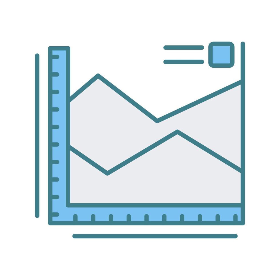 Spline-Diagramm-Vektorsymbol vektor