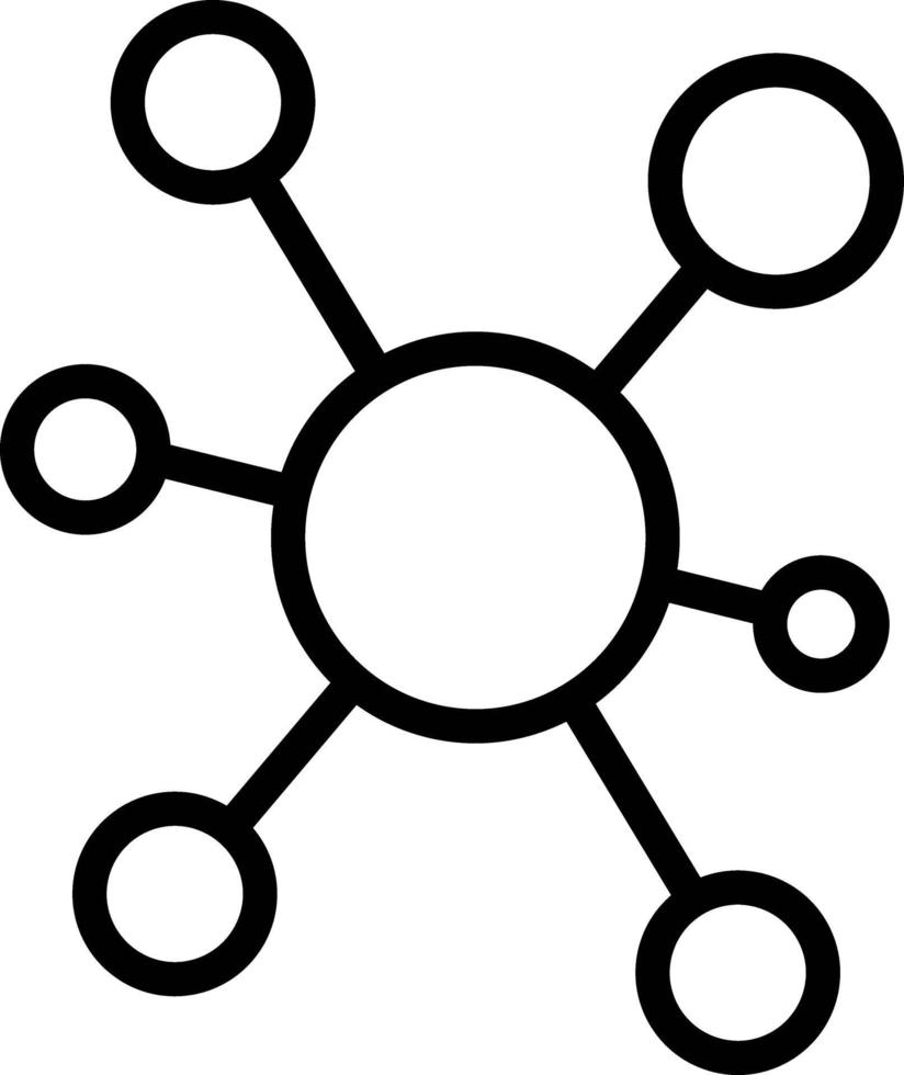 Liniensymbol für die Konnektivität vektor