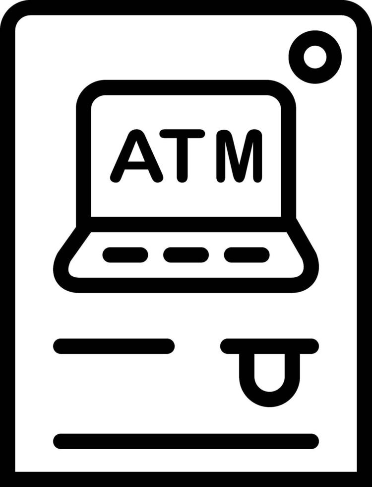 Zeilensymbol für atm vektor