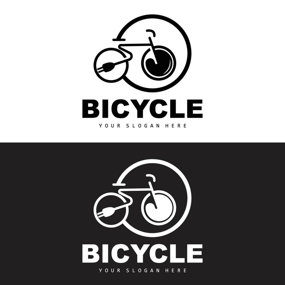 elektrisch Fahrrad Logo, Fahrzeug Design, Sport Fahrrad Vektor, Fahrrad Vorlage Symbol Illustration vektor