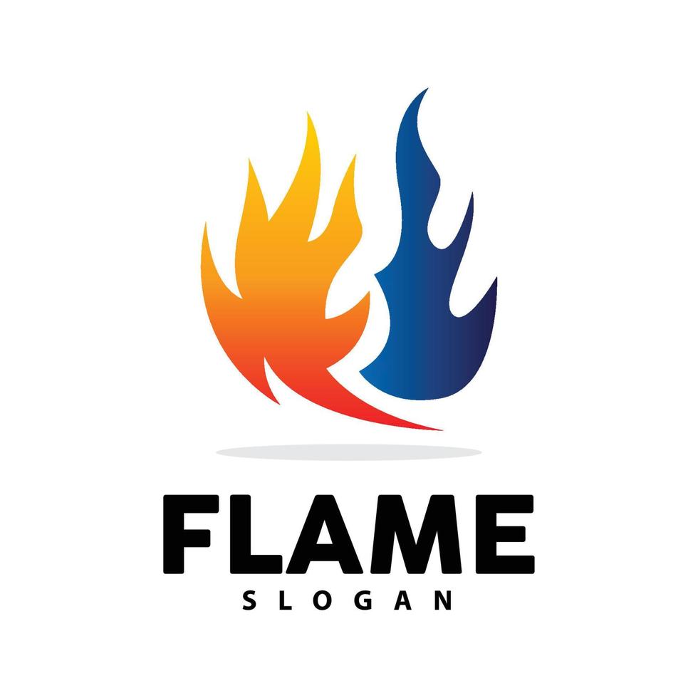 rot Flamme Logo, Verbrennung Hitze Feuer Vektor, Feuer Logo Vorlage Symbol Design vektor