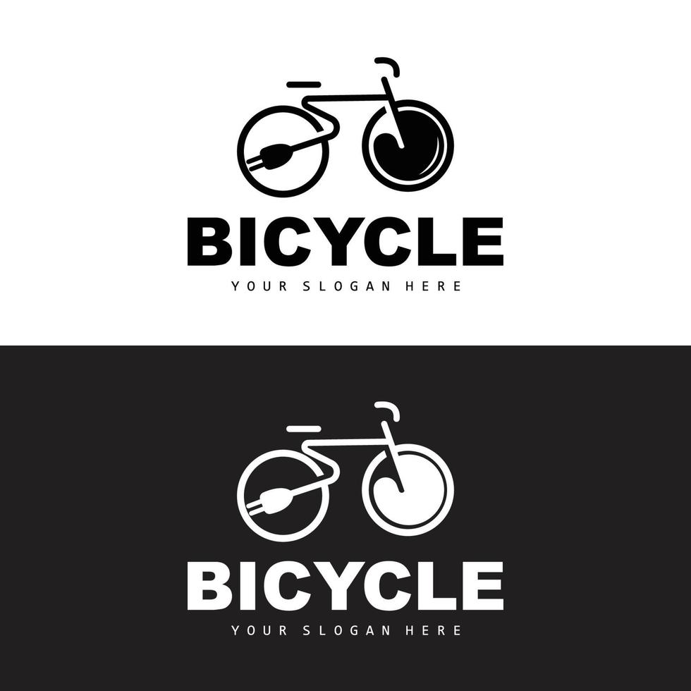 elektrisch Fahrrad Logo, Fahrzeug Design, Sport Fahrrad Vektor, Fahrrad Vorlage Symbol Illustration vektor