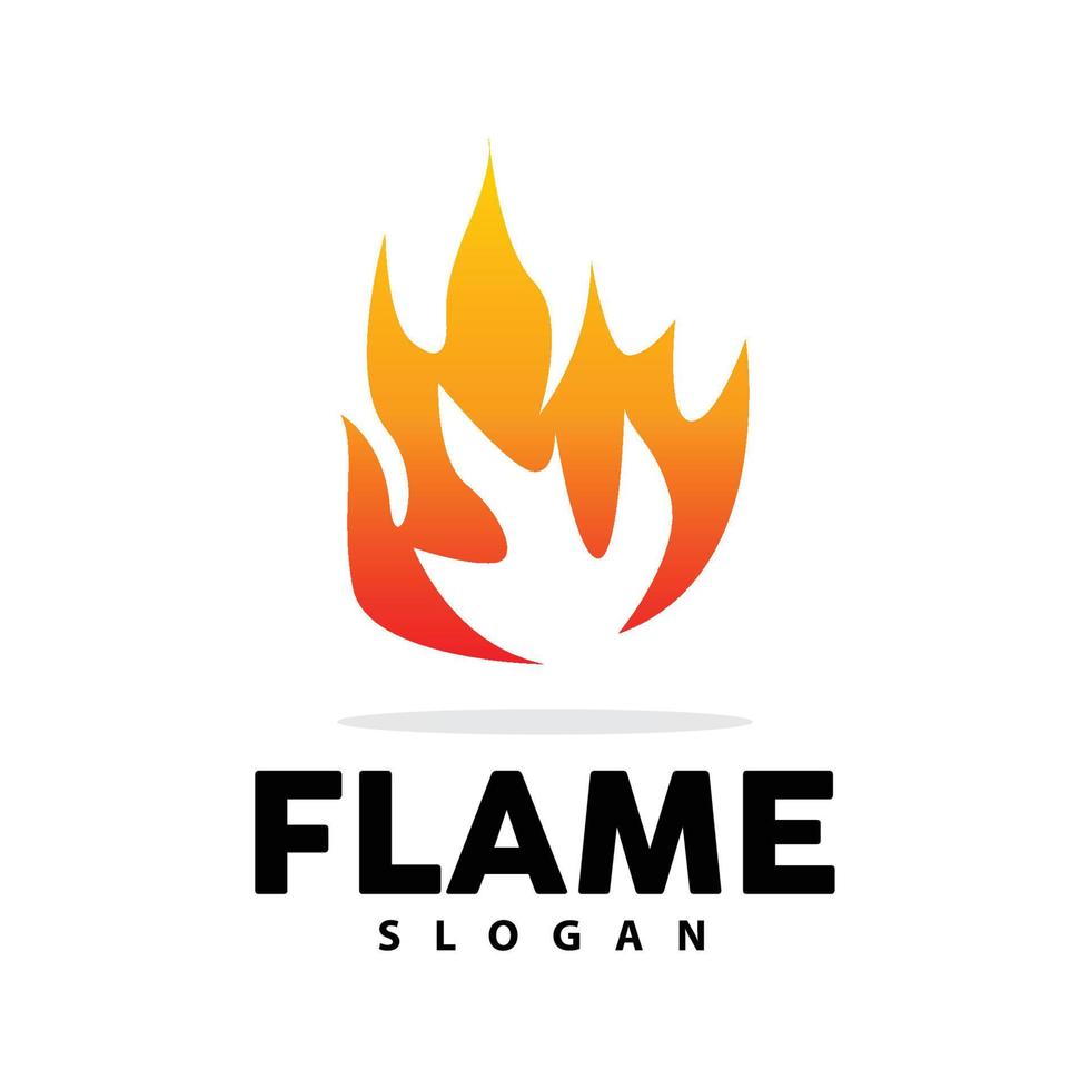 rot Flamme Logo, Verbrennung Hitze Feuer Vektor, Feuer Logo Vorlage Symbol Design vektor