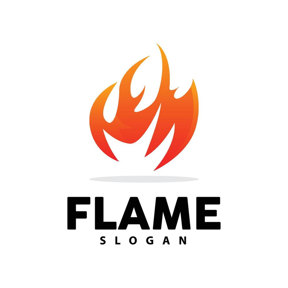 rot Flamme Logo, Verbrennung Hitze Feuer Vektor, Feuer Logo Vorlage Symbol Design vektor