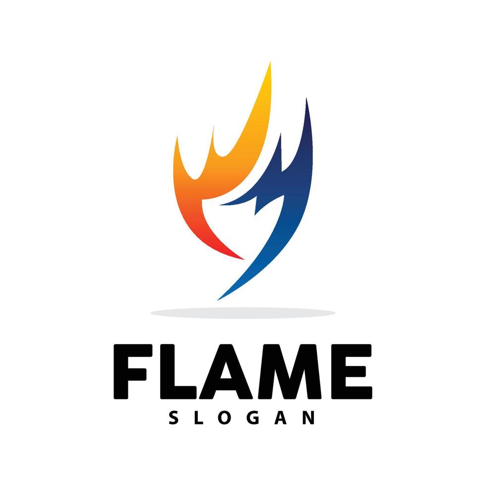 rot Flamme Logo, Verbrennung Hitze Feuer Vektor, Feuer Logo Vorlage Symbol Design vektor