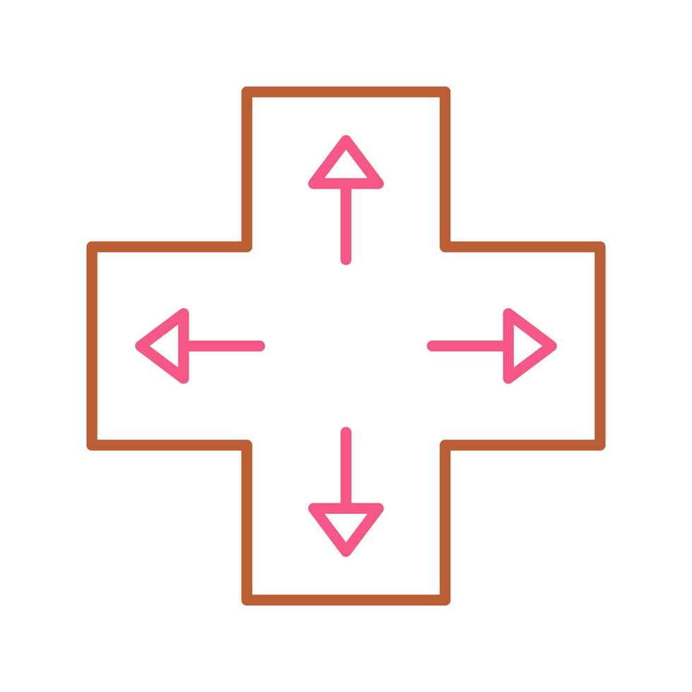 eindeutiges Richtungstasten-Vektorsymbol vektor