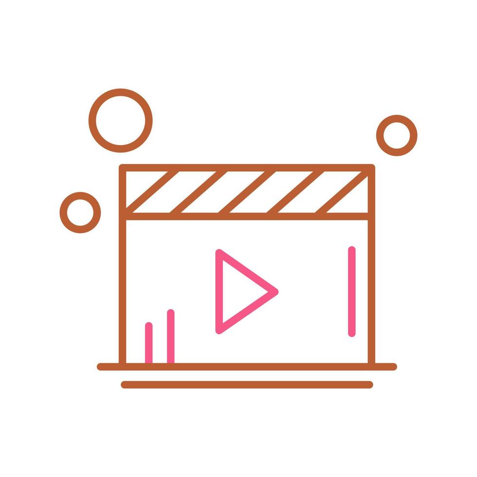 Video-Player-Vektorsymbol vektor