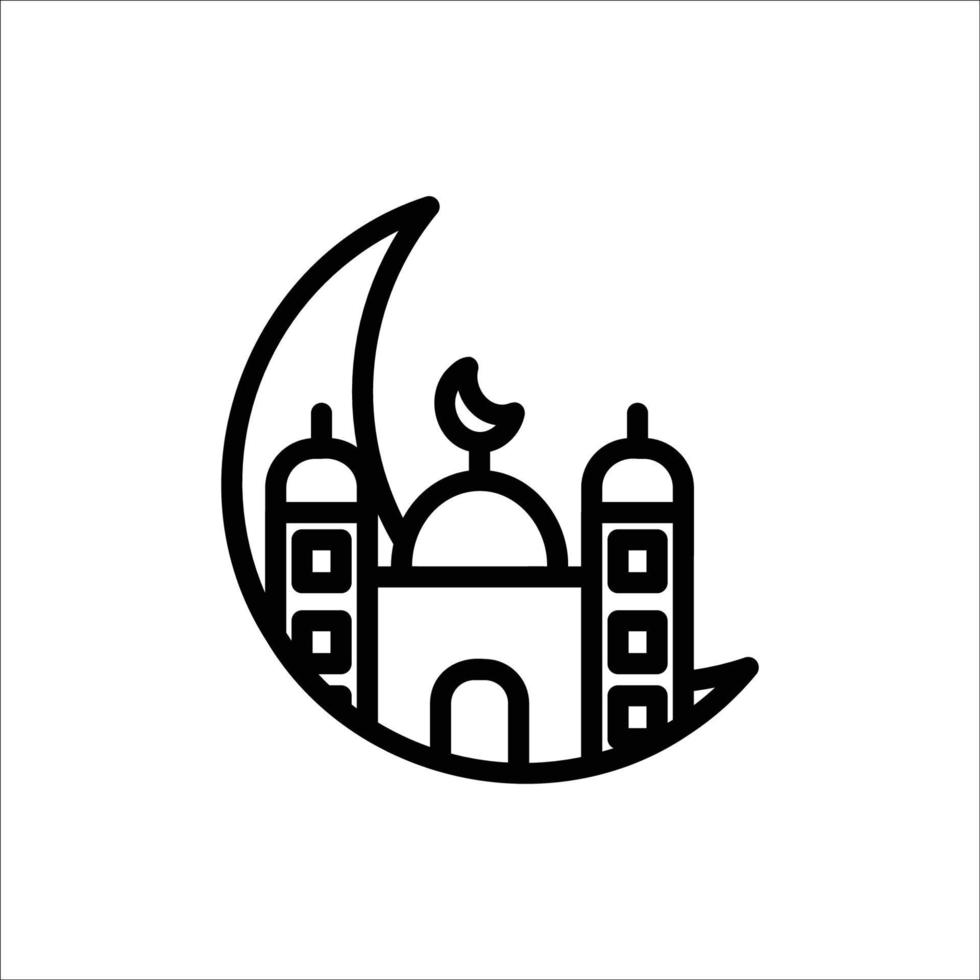 ramadan ikon med isolerat Vektor och transparent bakgrund