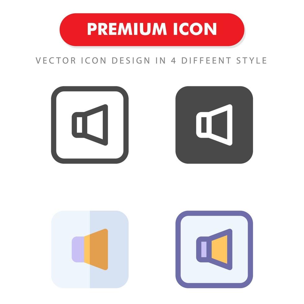 Sound-Icon-Pack isoliert auf weißem Hintergrund. für Ihr Website-Design, Logo, App, UI. Vektorgrafiken Illustration und bearbeitbarer Strich. eps 10. vektor