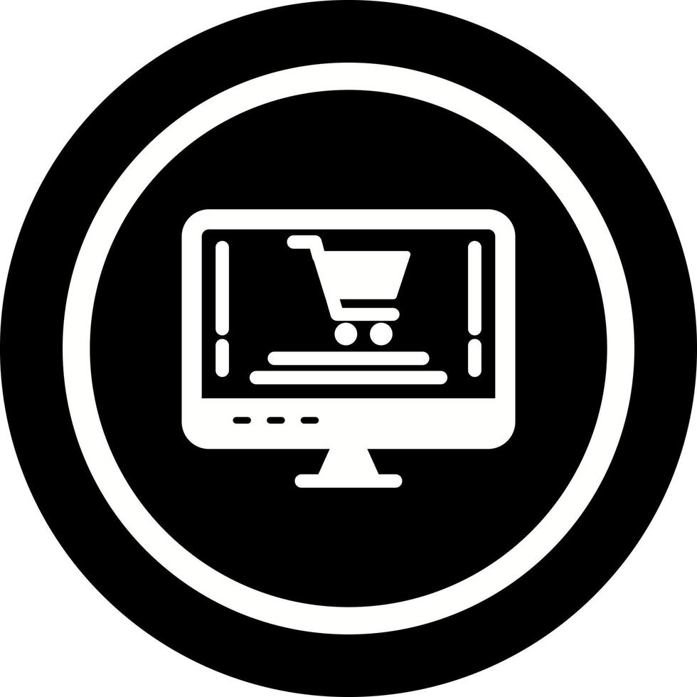 Online-Shopping-Vektor-Symbol vektor