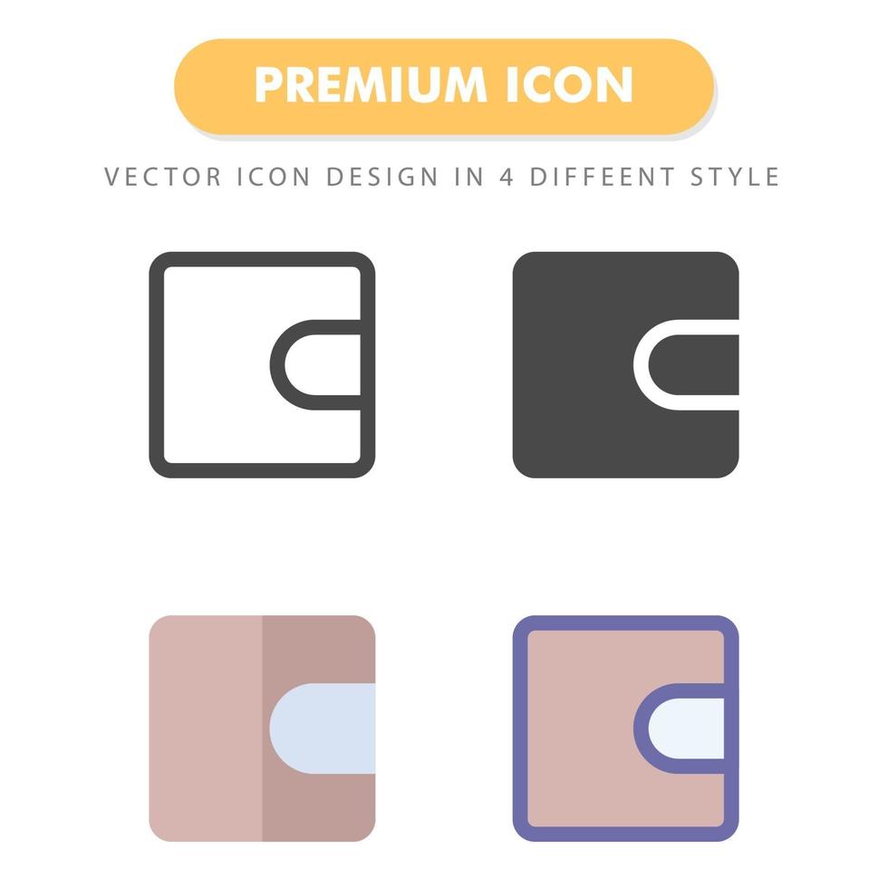 Brieftaschen-Symbolpaket lokalisiert auf weißem Hintergrund. für Ihr Website-Design, Logo, App, UI. Vektorgrafiken Illustration und bearbeitbarer Strich. eps 10. vektor