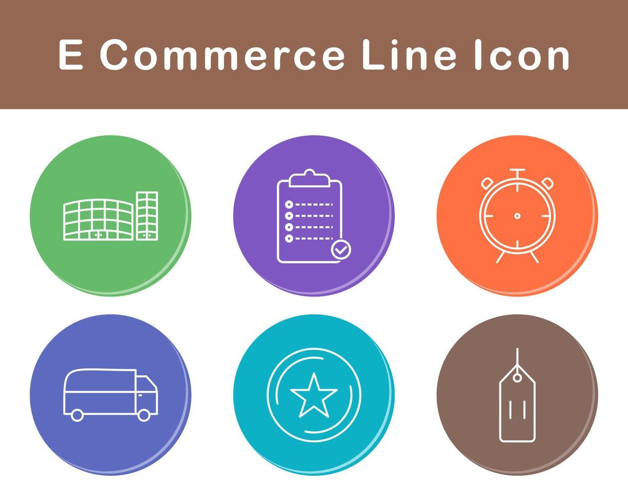 E-Commerce-Vektor-Icon-Set vektor