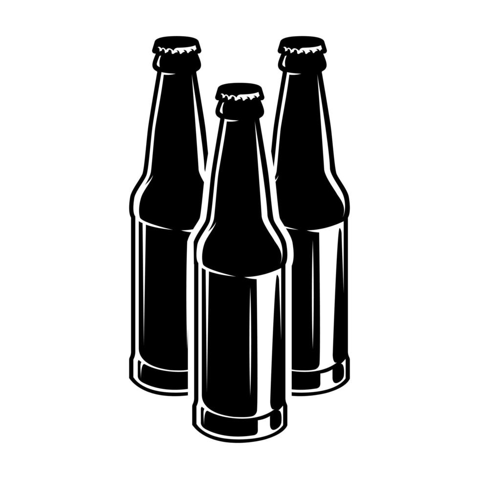 Bier Symbol Vektor Satz. Alkohol Illustration Zeichen Sammlung. Bar Symbol oder Logo.