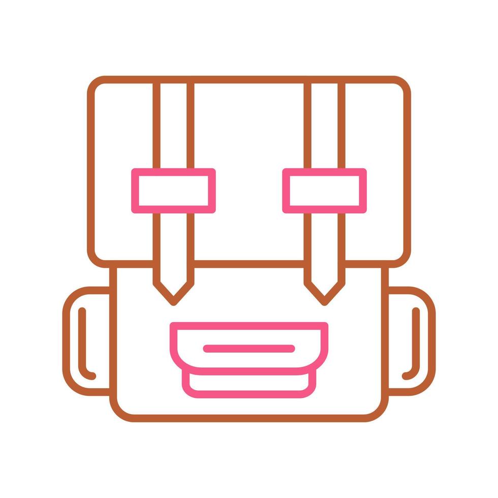 Rucksack einzigartig Vektor Symbol
