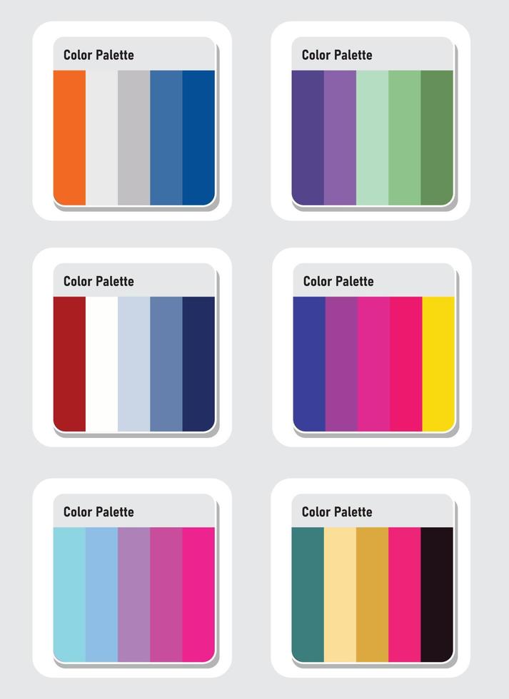 Vektor Farbe Palette einstellen