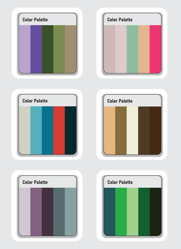 Vektor Farbe Palette einstellen