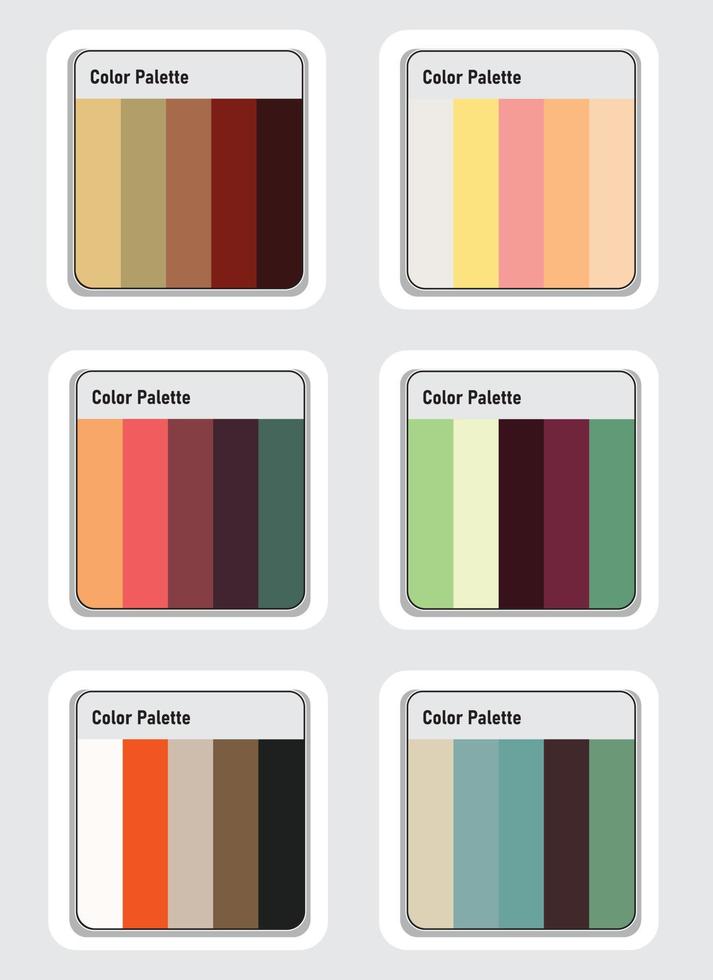 Vektor Farbe Palette einstellen