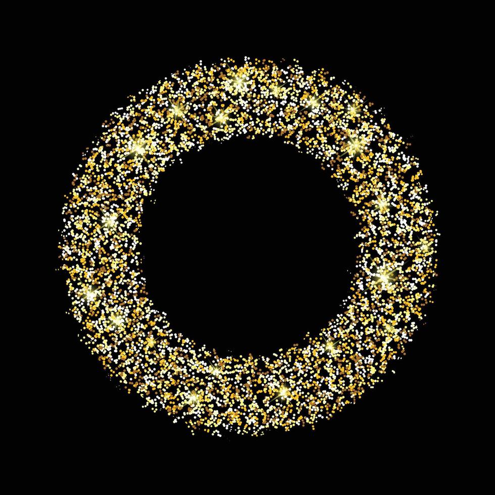 gyllene glitter pärlar vektor illustration