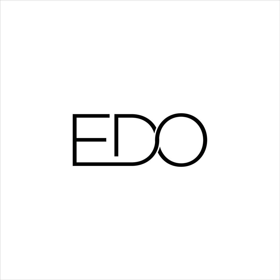 edo einfach Logo Vektor Symbol