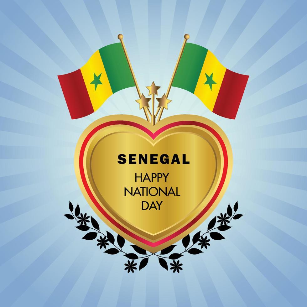 Senegal National Tag , National Tag Kuchen vektor