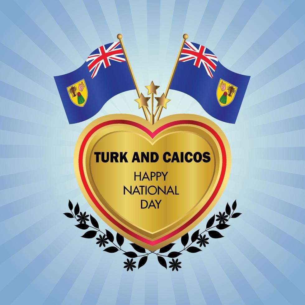 Türke und Caicos National Tag , National Tag Kuchen vektor
