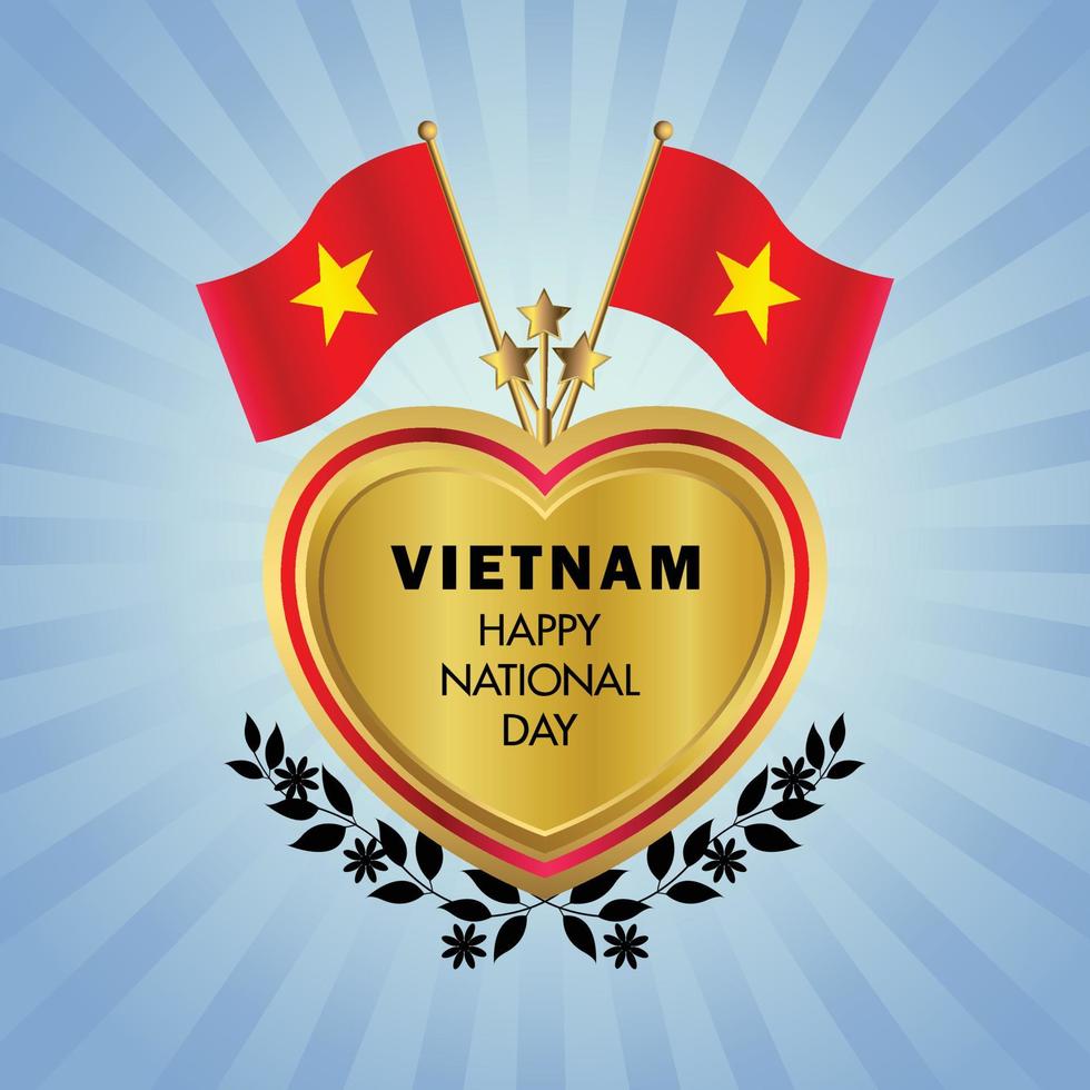 Vietnam National Tag , National Tag Kuchen vektor