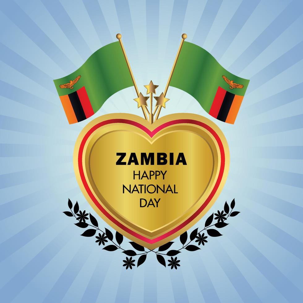 Sambia National Tag , National Tag Kuchen vektor