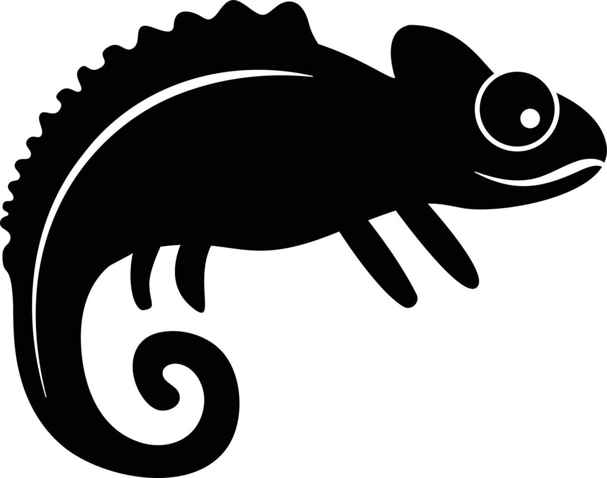 Leguan Vektor Symbol Design. Tier eben Symbol.