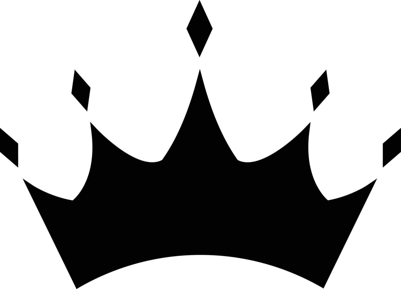 Krone Vektor Symbol Design. königlich eben Symbol.