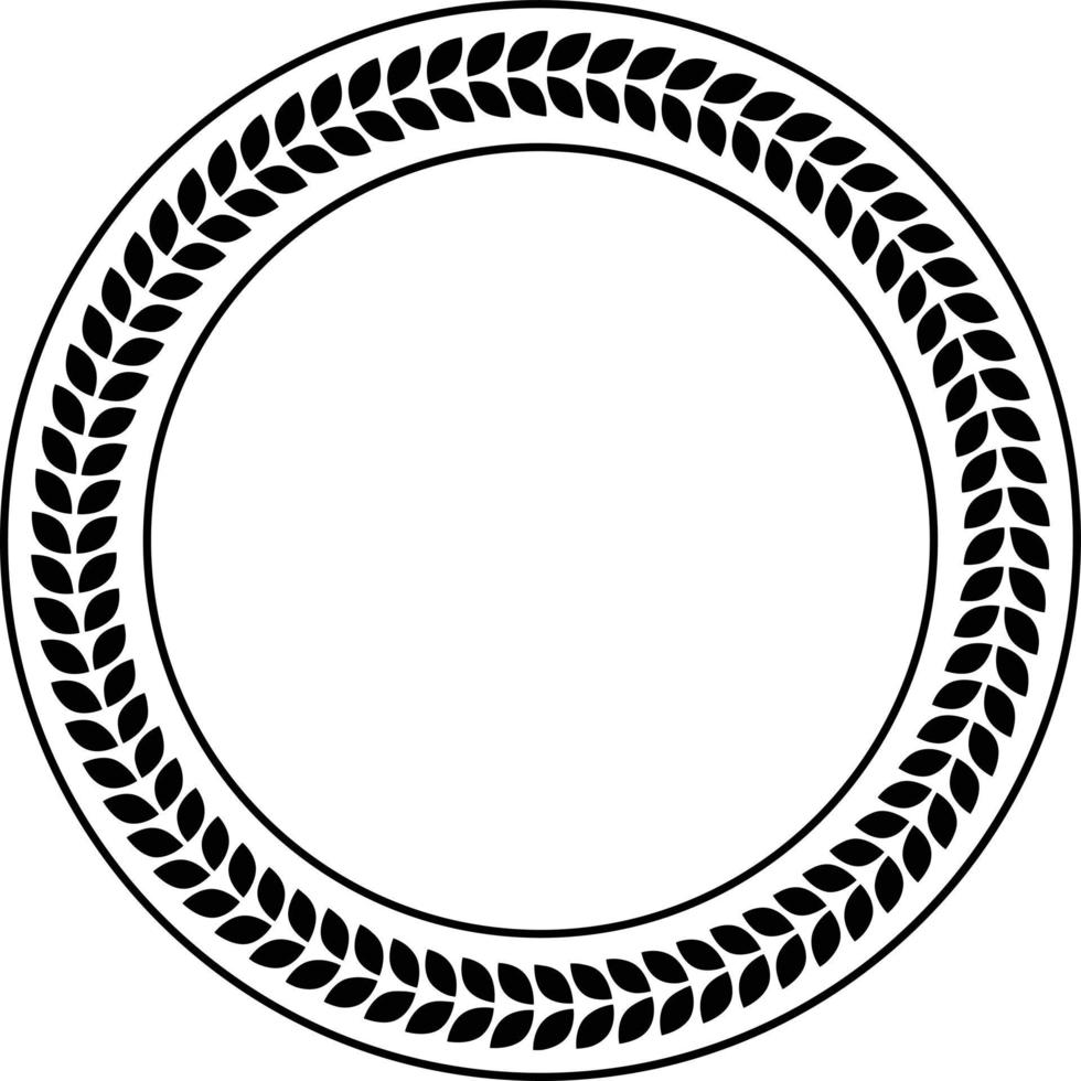 laurel krans vektor ikon design. cirkel platt ikon.