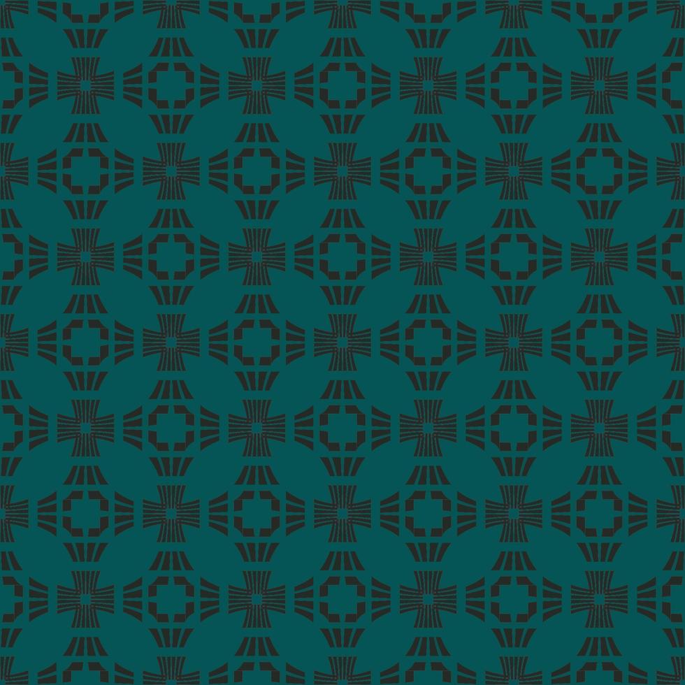 dunkel Muster auf ein Smaragd nahtlos Hintergrund. vektor