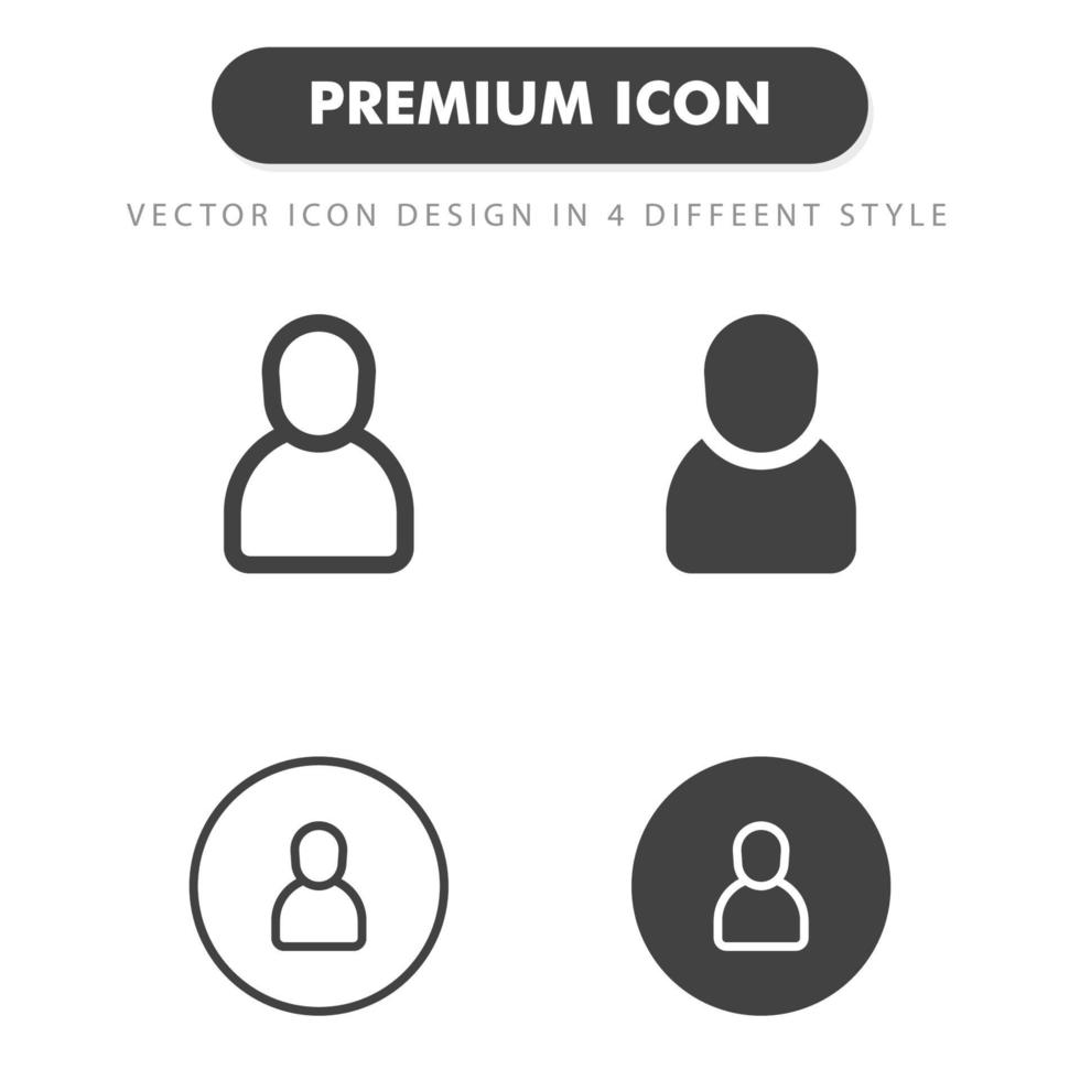 Benutzersymbol isoliert auf weißem Hintergrund. für Ihr Website-Design, Logo, App, UI. Vektorgrafiken Illustration und bearbeitbarer Strich. eps 10. vektor