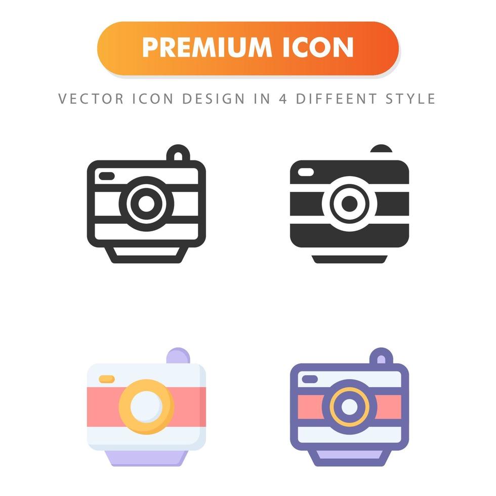 kamera ikon isolerad på vit bakgrund. för din webbdesign, logotyp, app, ui. vektorgrafikillustration och redigerbar stroke. eps 10. vektor