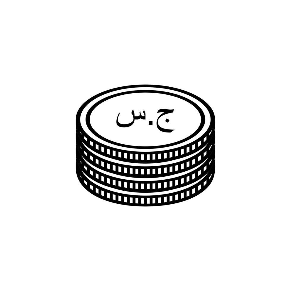 republik av de sudan valuta symbol, sudansk pund ikon, sdg tecken. vektor illustration