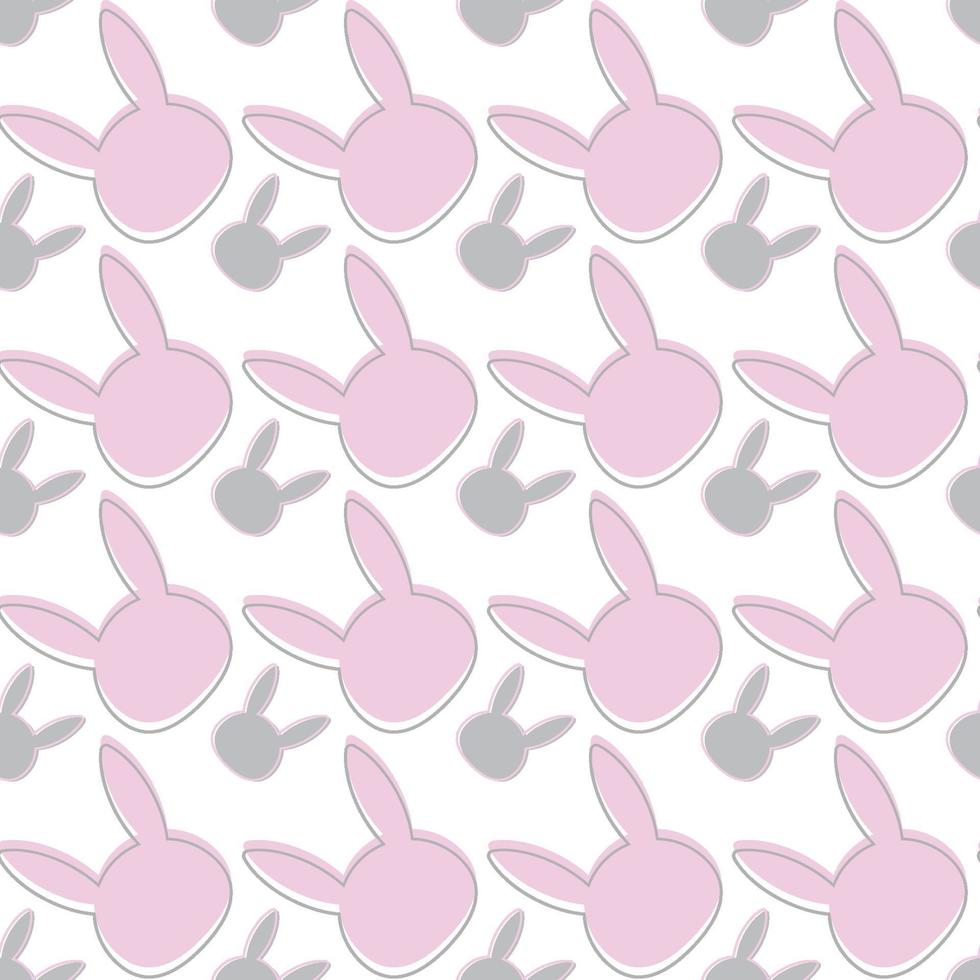 sömlösa mönster med söt tecknad kanin. baby mönster. vektor