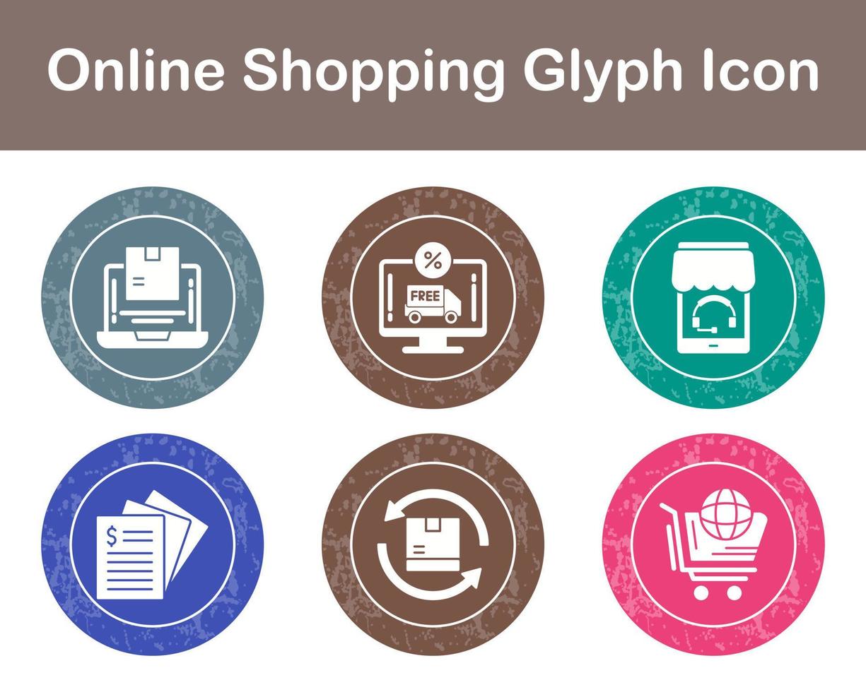 Online-Shopping-Vektor-Icon-Set vektor