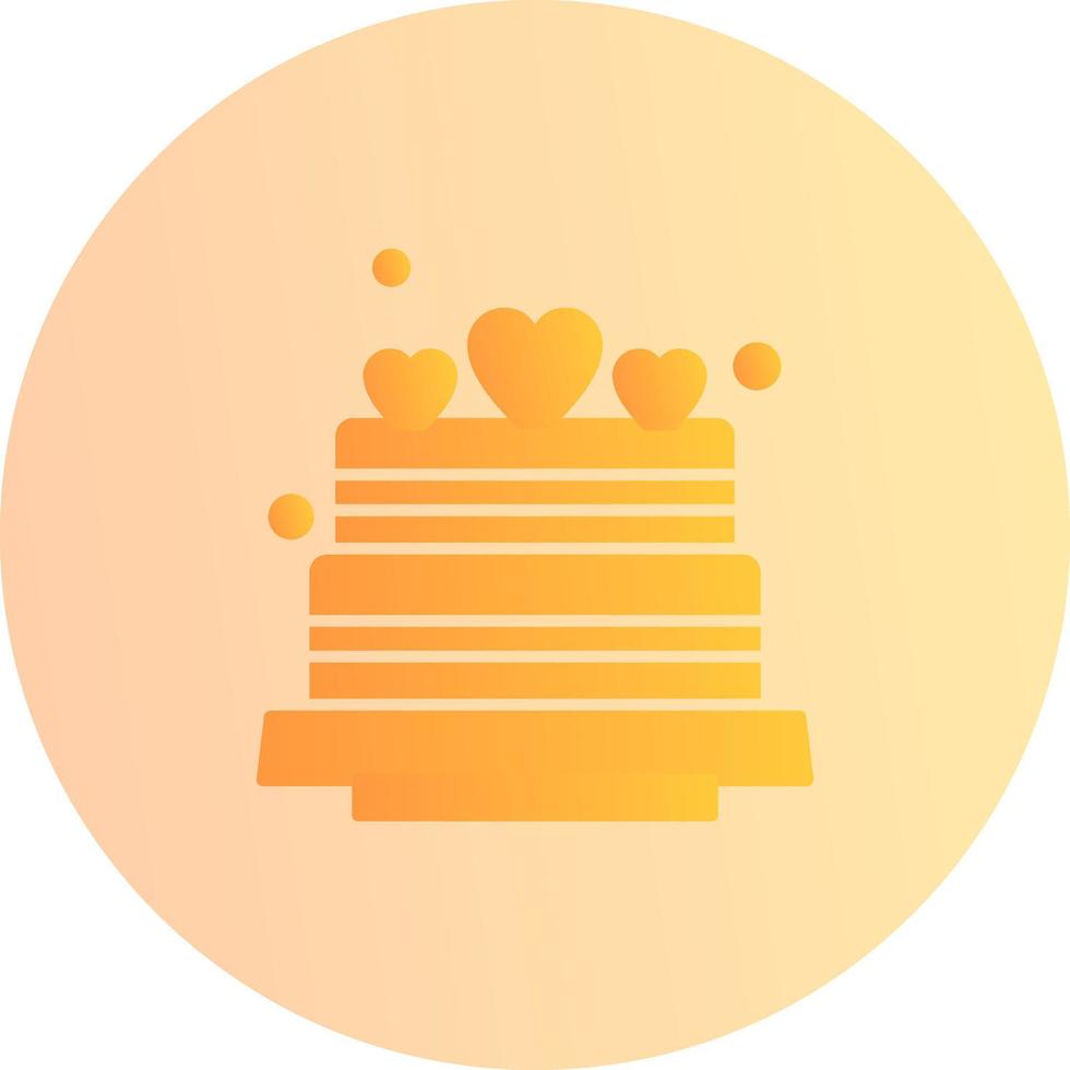 bröllopstårta vektor ikon