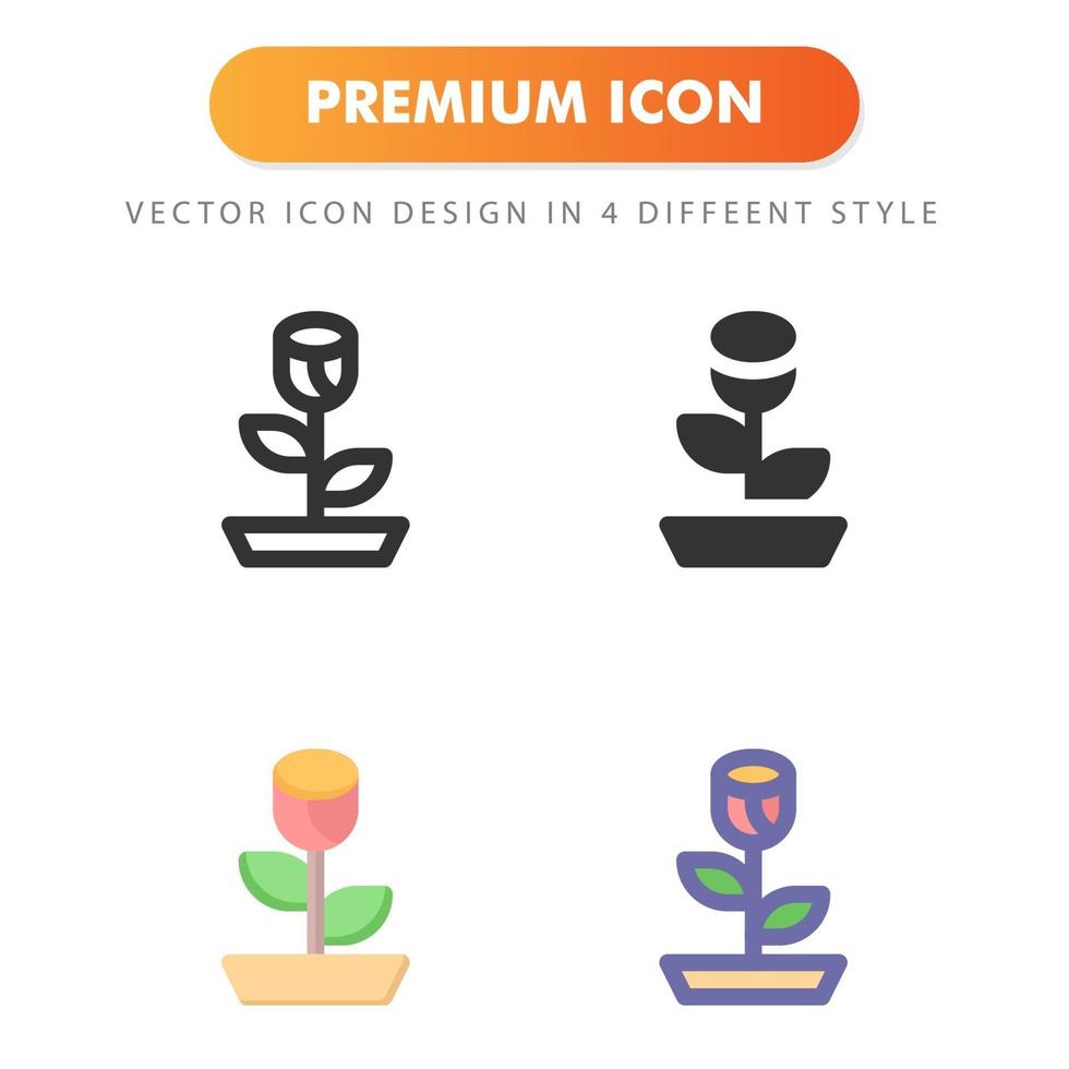 växt ikon isolerad på vit bakgrund. för din webbdesign, logotyp, app, ui. vektorgrafikillustration och redigerbar stroke. eps 10. vektor