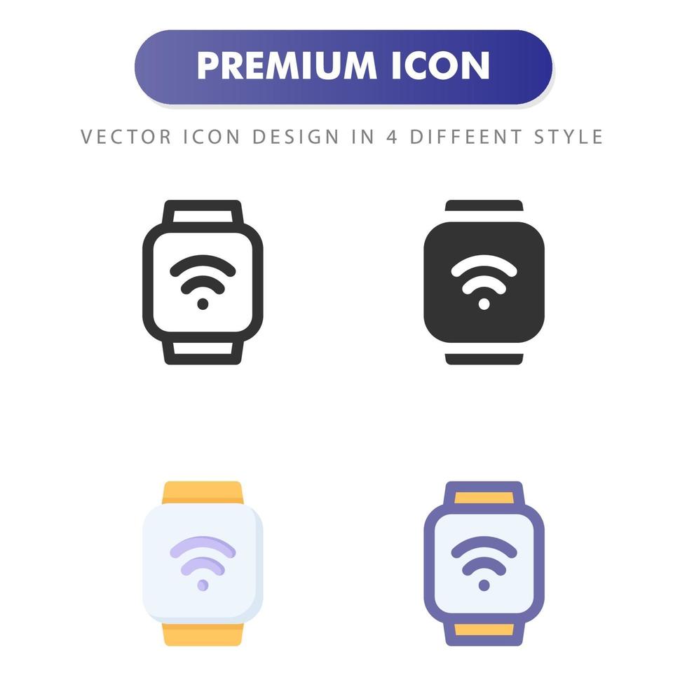 smartwatch-ikon isolerad på vit bakgrund. för din webbdesign, logotyp, app, ui. vektorgrafikillustration och redigerbar stroke. eps 10. vektor