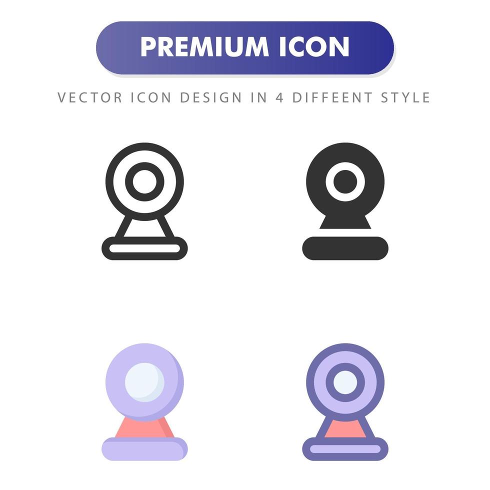 webbkamera ikon isolerad på vit bakgrund. för din webbdesign, logotyp, app, ui. vektorgrafikillustration och redigerbar stroke. eps 10. vektor