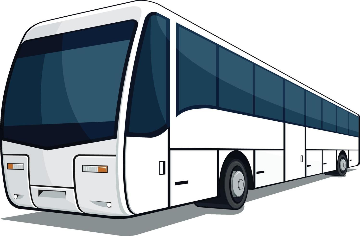 Karikaturillustration des Busreisepassagiers für gewerblichen Transport vektor