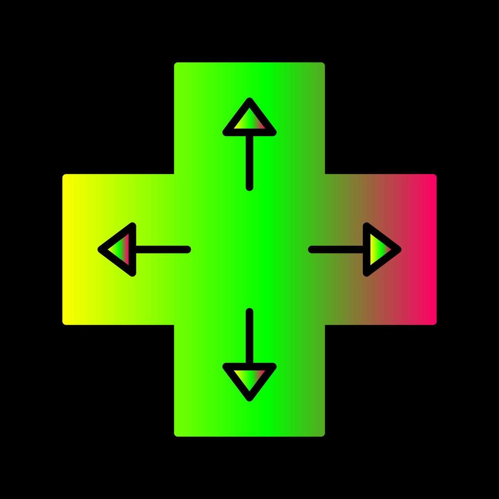 eindeutiges Richtungstasten-Vektorsymbol vektor