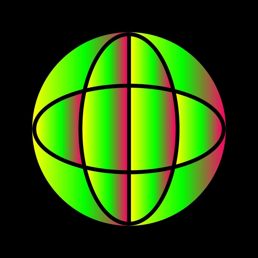 einzigartiges Globus-Vektorsymbol vektor