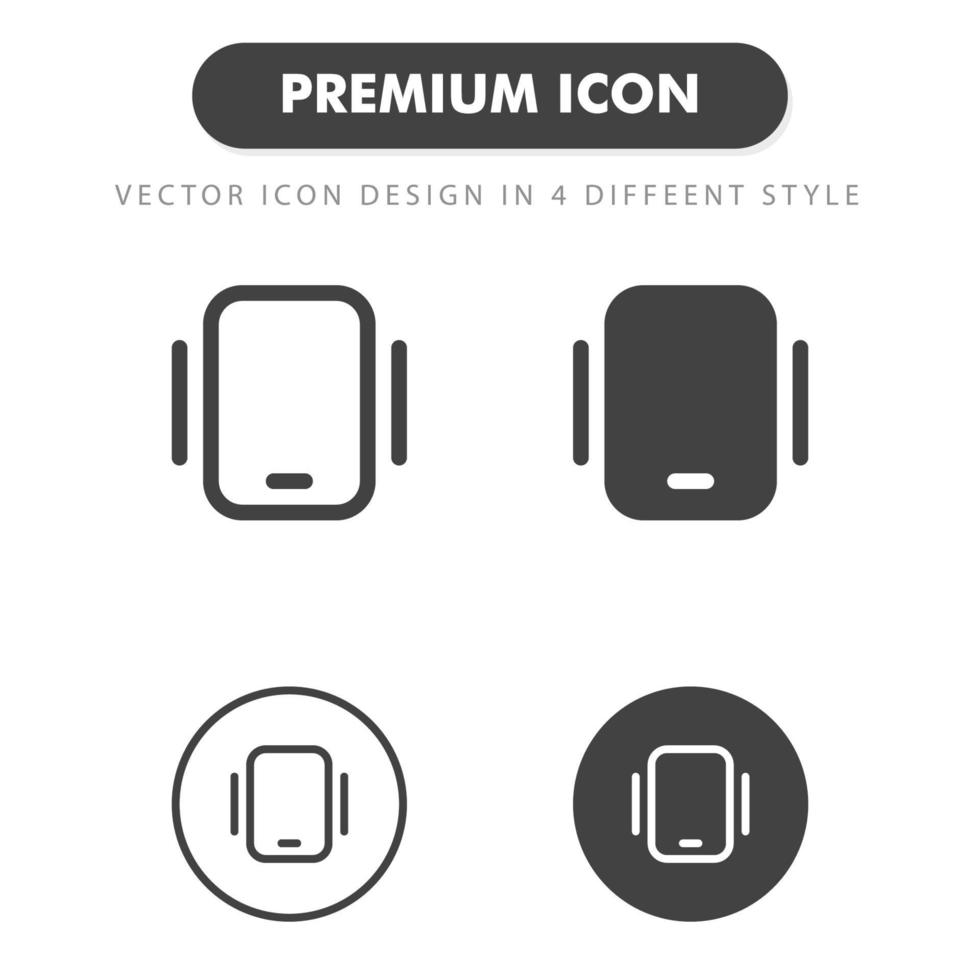 Vibrationssymbol lokalisiert auf weißem Hintergrund. für Ihr Website-Design, Logo, App, UI. Vektorgrafiken Illustration und bearbeitbarer Strich. eps 10. vektor